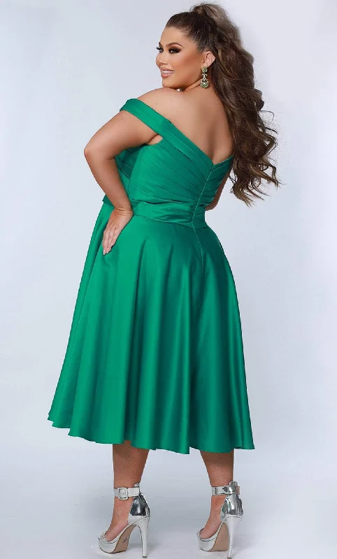 Sydney's Closet CE2301 - Off Shoulder A-Line Cocktail Dress