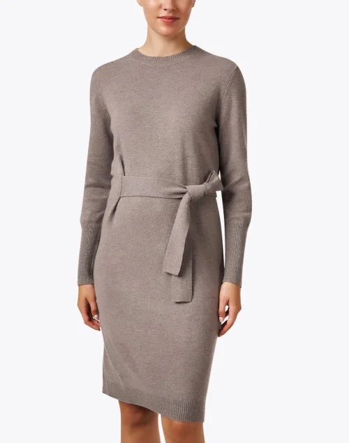 Taupe Cashmere Dress