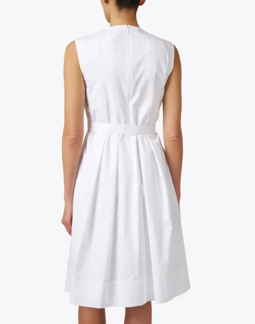 White Belted Dress