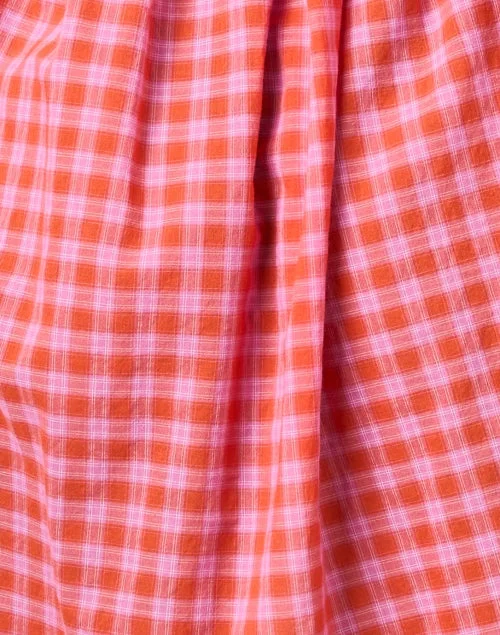 Winnie Orange and Pink Check Shirt Dress