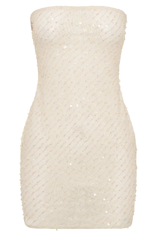 Yolanda Sequin Mini Dress - Buttercream