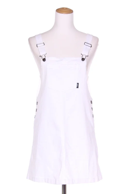 ALL ABOUT EVE - Denim overalls dress - White! 8