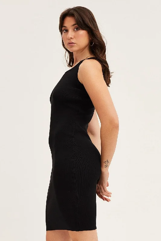 Black Kint Mini Dress