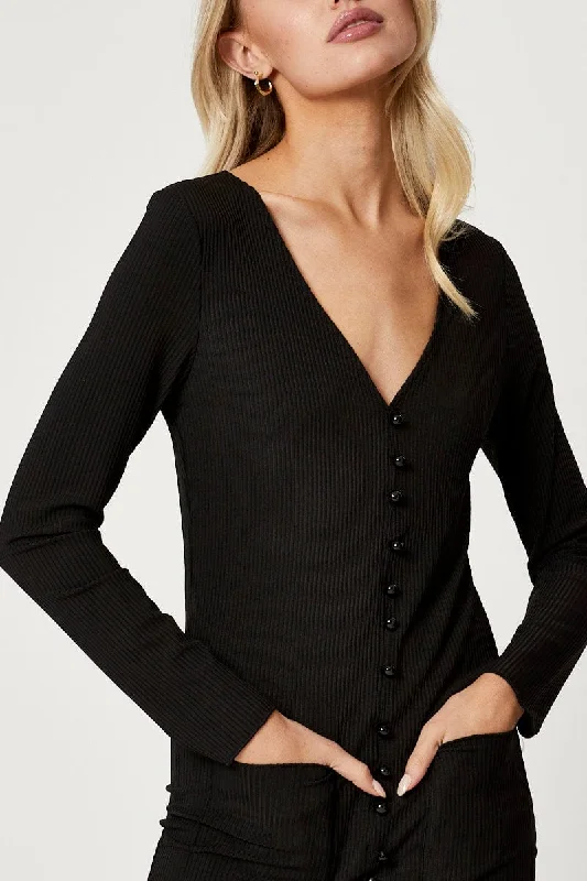 Black Mini Dress Long Sleeve