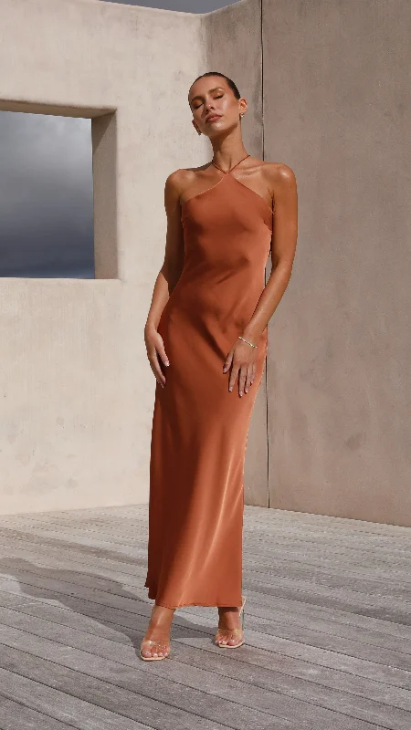 Chiara Maxi Dress - Copper