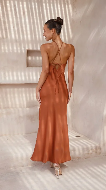 Chiara Maxi Dress - Copper