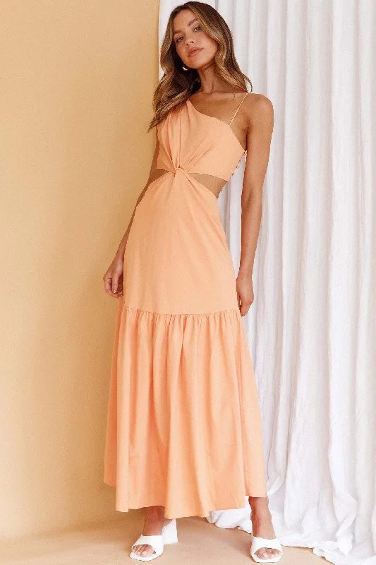 Evening Breeze Cut-Out Waist Maxi Dress Mango