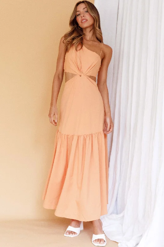 Evening Breeze Cut-Out Waist Maxi Dress Mango