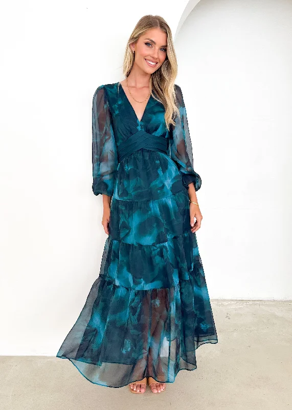 Gemser Maxi Dress - Deep Lagoon