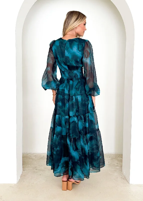 Gemser Maxi Dress - Deep Lagoon