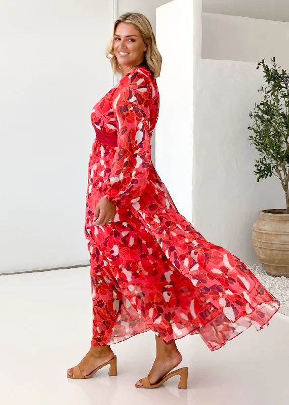 Gemser Maxi Dress - Ruby Floral