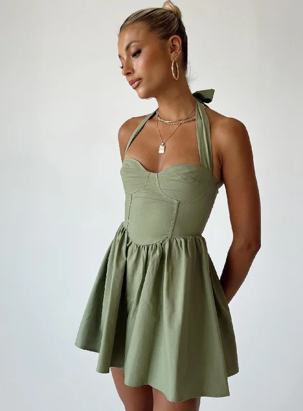 Lyle Mini Dress Sage