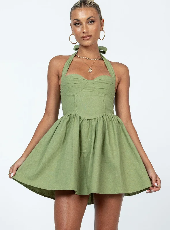 Lyle Mini Dress Sage