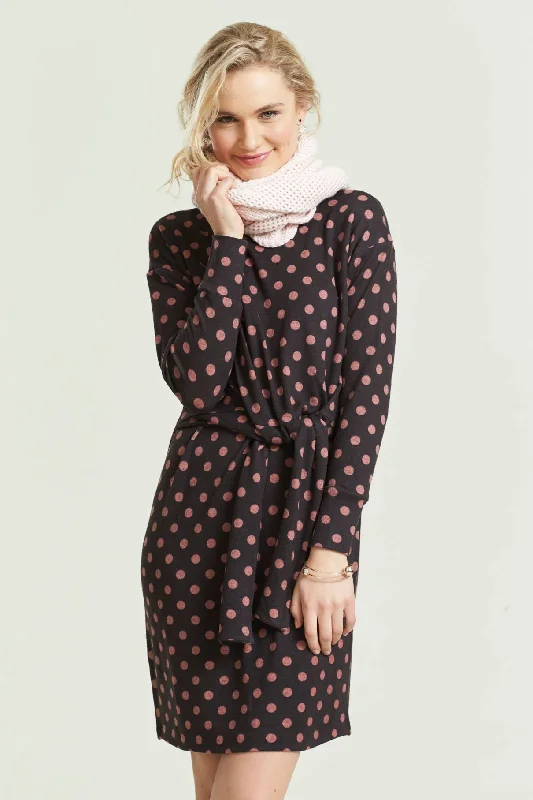 MADLY SWEETLY - Pink + taupe - Cosy spot dress! 14