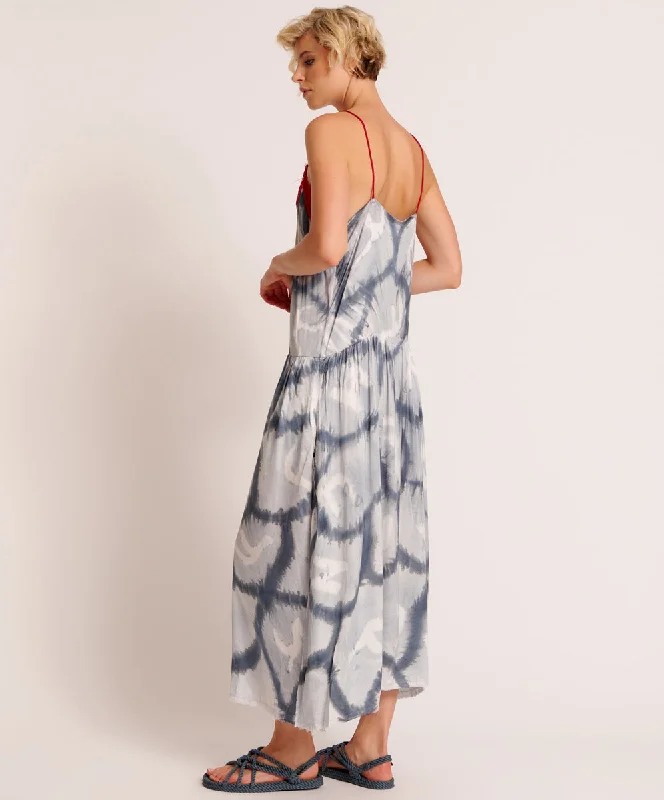 REFLECTION HAND PRINTED HIDEAWAY SLIP DRESS