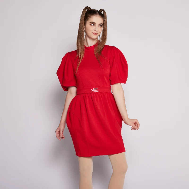 S/ Sleeves Knit Dress