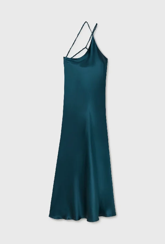 SLOPE DRESS TEAL