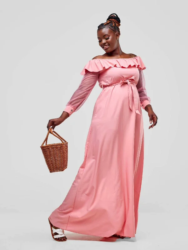 Stylish Sisters Maxi Dress - Peach