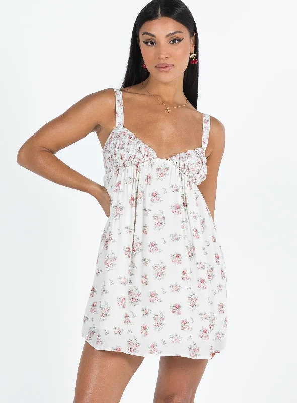 Vance Mini Dress Pink / Floral