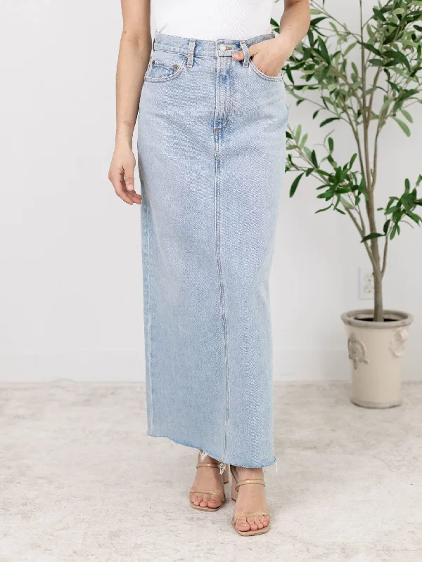 AGOLDE Practice Hilla High Rise Denim Skirt