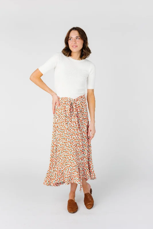 Brass & Roe Blooming Tie Skirt