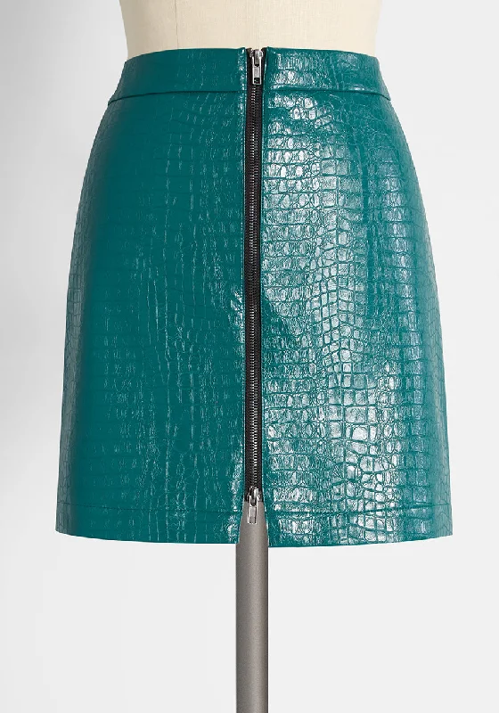 Crocodile Rock Mini Skirt