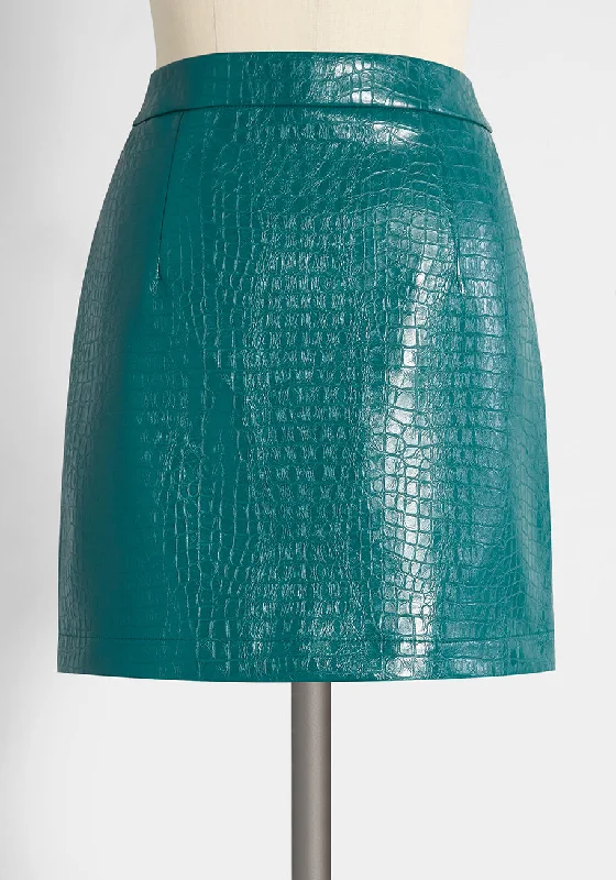 Crocodile Rock Mini Skirt