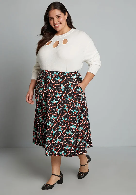 Excellence Attained Knit A-Line Skirt