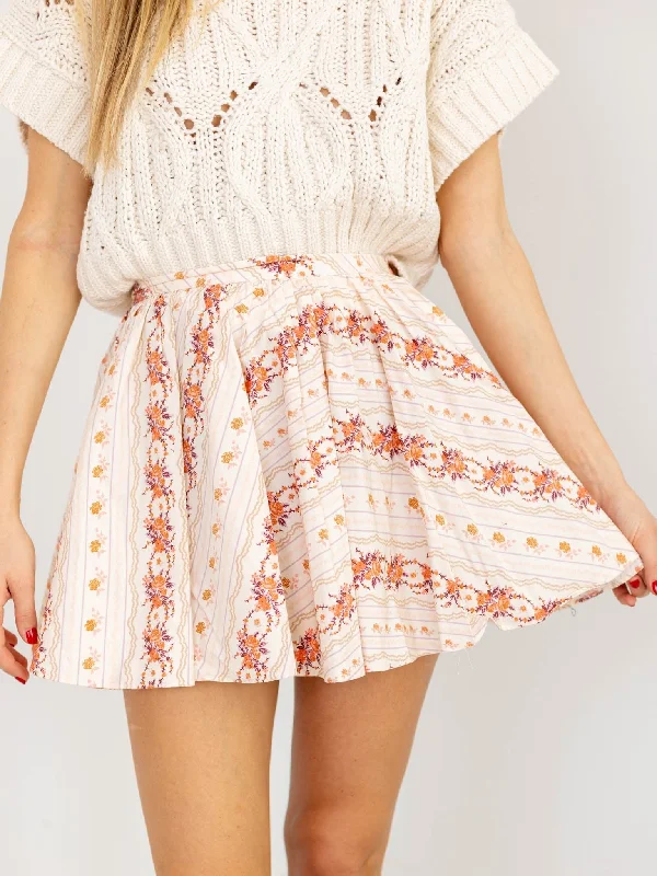 Free People Gia Printed Skirt