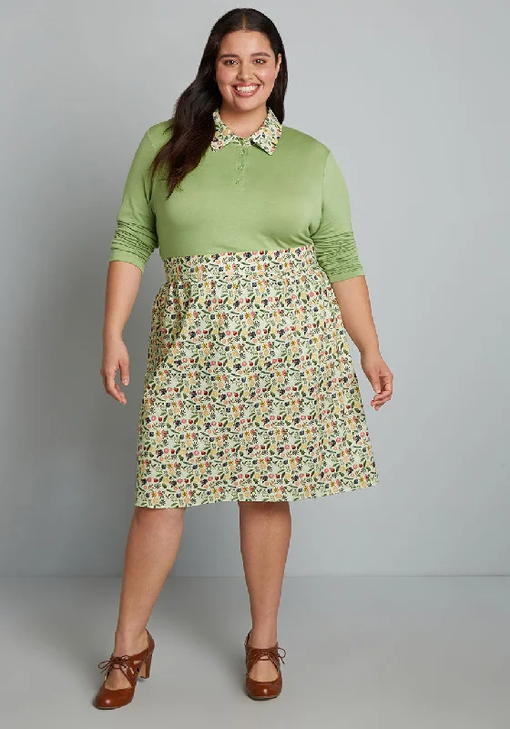 ModCloth X Retrolicious Holiday Magic Makers A-Line Skirt