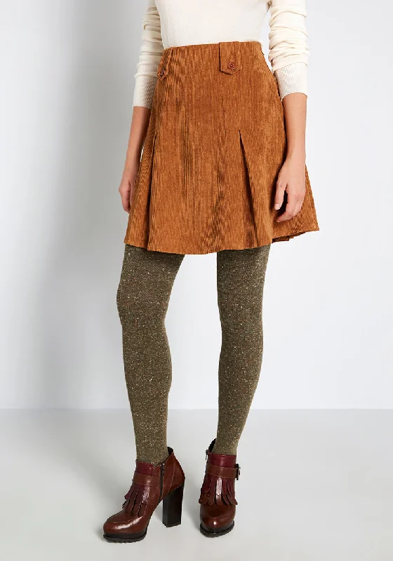 Perky Participant Corduroy Skirt