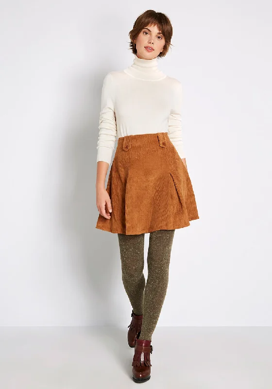 Perky Participant Corduroy Skirt