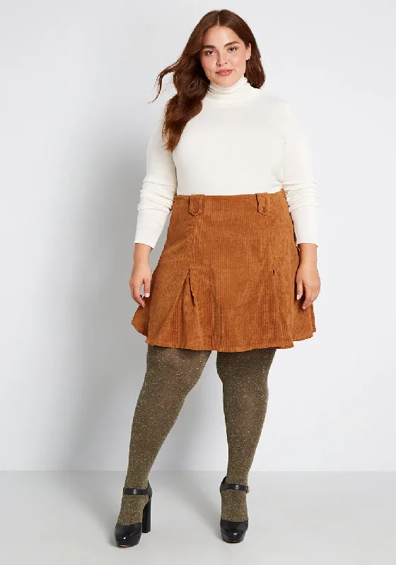 Perky Participant Corduroy Skirt