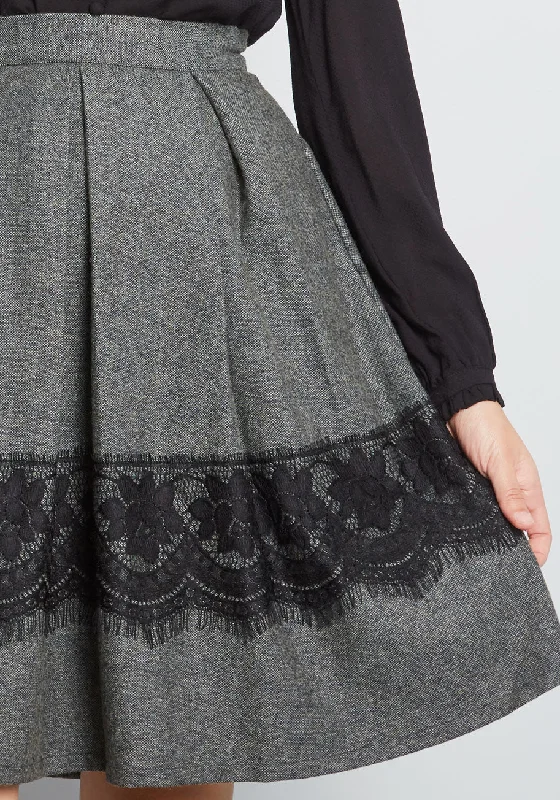 Whirl Record A-Line Skirt