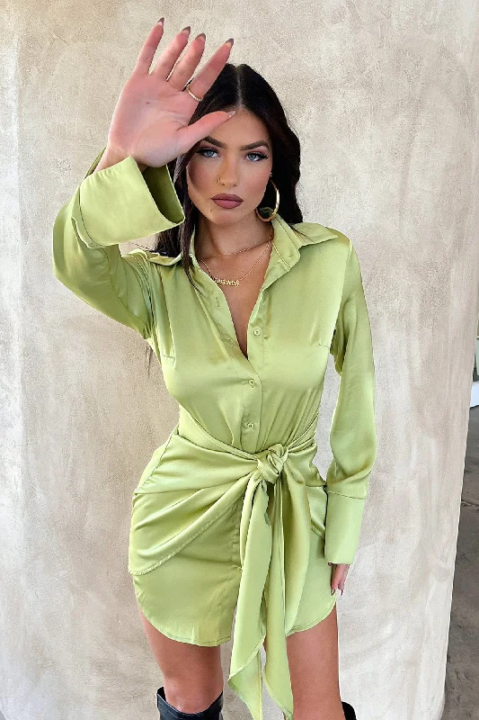 Your Shopping Wish, Our Discount Command!Alexa Dress - Green