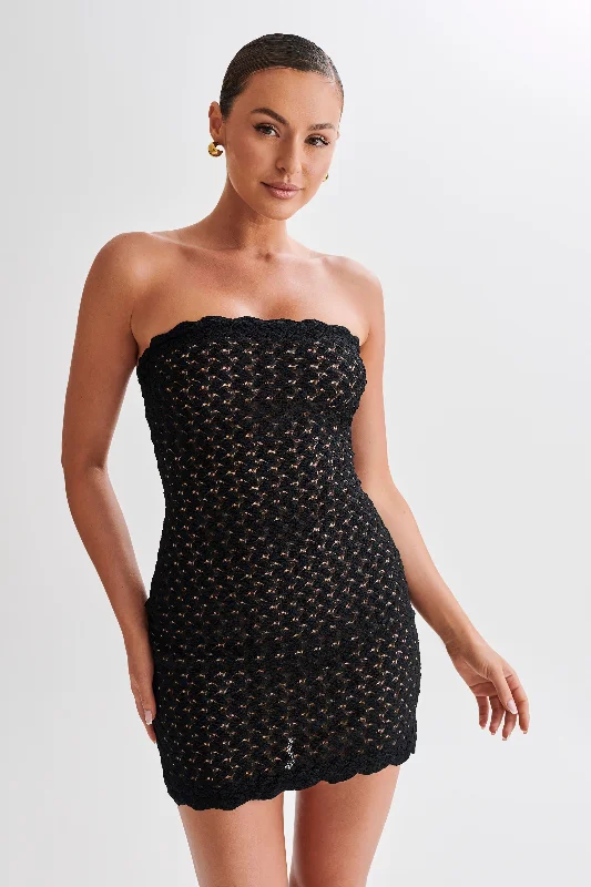 Limited Deals, Unlimited Savings!Amadea Lace Mini Dress - Black