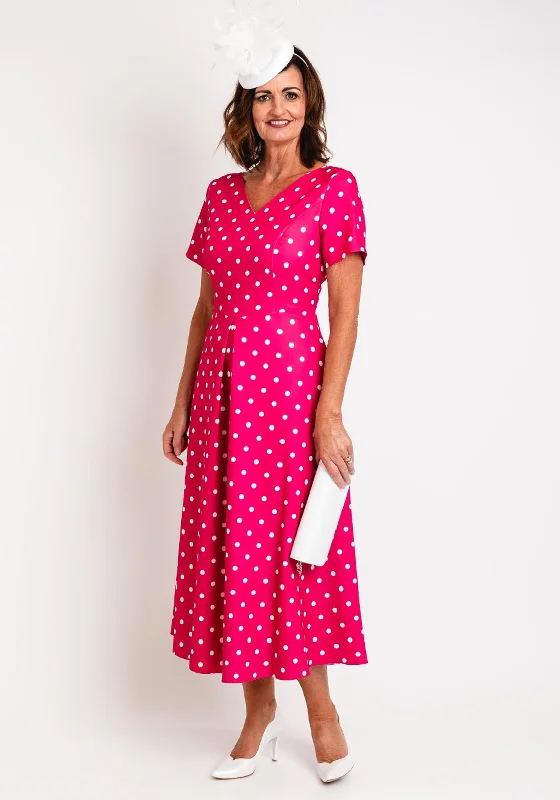 Special Offer – Act Fast!Cassandra Trudy Polka Dot A-line Maxi Dress, Pink