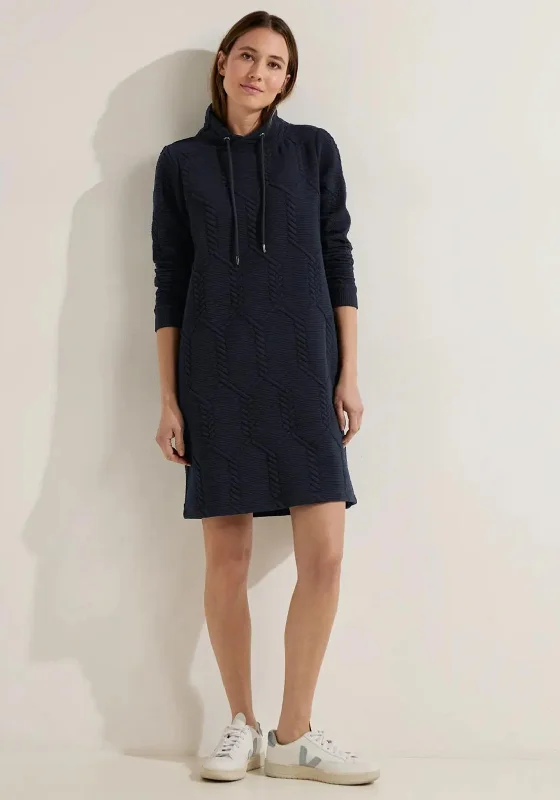 Unmissable Offers Await!Cecil 3D Structural Pattern Jumper Dress, Night Sky Blue