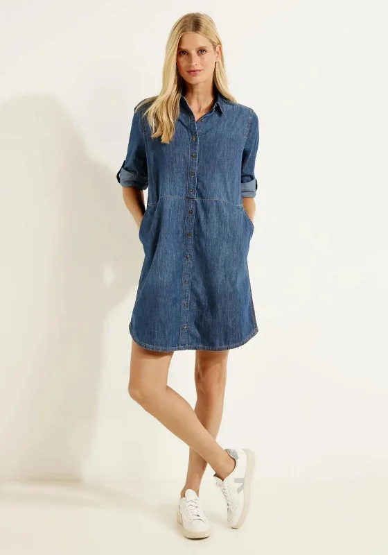Your Dream Deal is Here!Cecil Cotton Denim Dress, Mid Blue Wash