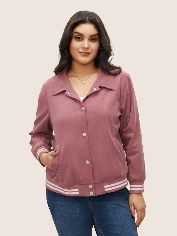 Grab Yours Before It’s Too Late!Contrast Trim Button Through Rib Knit Jacket