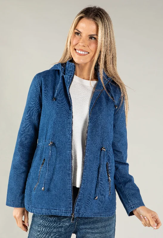 Only a Few Left – Order Now!Denim Zip Up Jacket