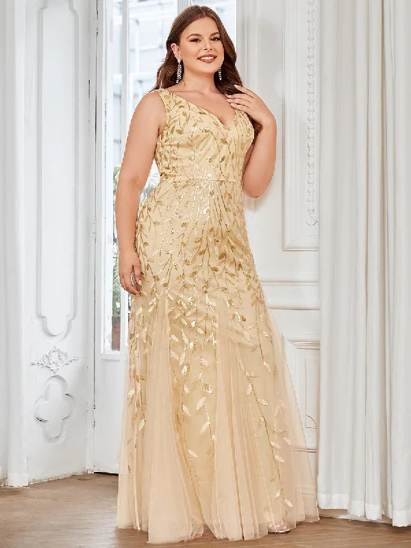 Exclusive Deals Just for You!Plus Size Maxi Sequin Formal Dresses & Gowns