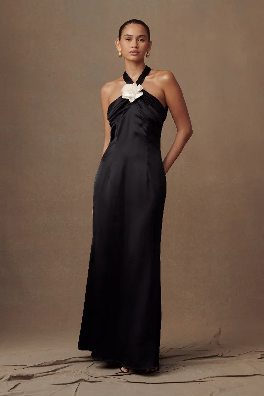 Best Price of the Season!Dylan Rose Halter Maxi Dress - Black