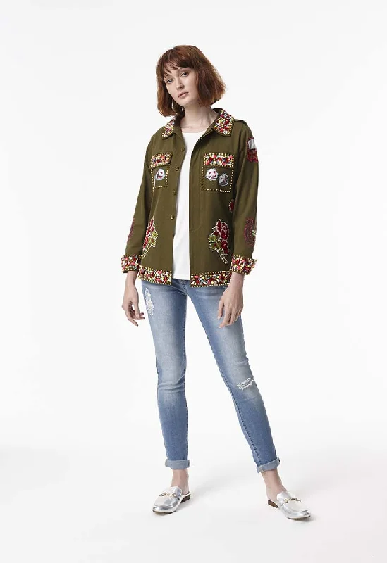 More Discounts, More Joy!Embellished Beaded Dice Jacket