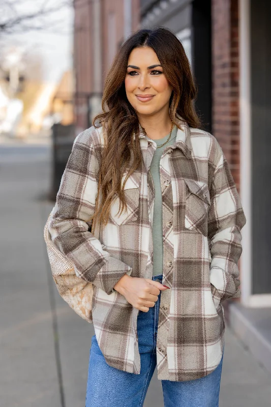 Your Best Deals Are Here!Embrace The Cozy Plaid Plush Shacket