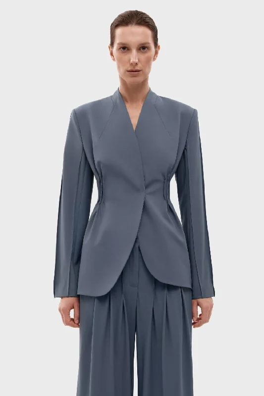 Your Discount is Waiting!Fitted jacket with snaps
