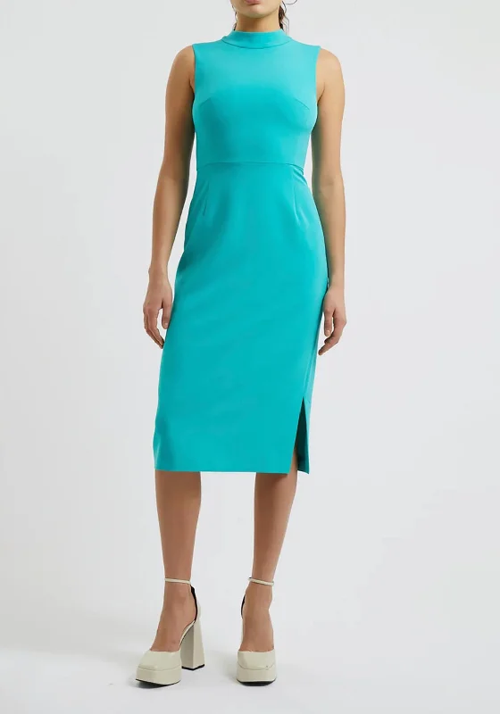Don’t Wait – Deals Won’t Last!French Connection Echo Crepe Mock Neck Dress, Jaded Teal