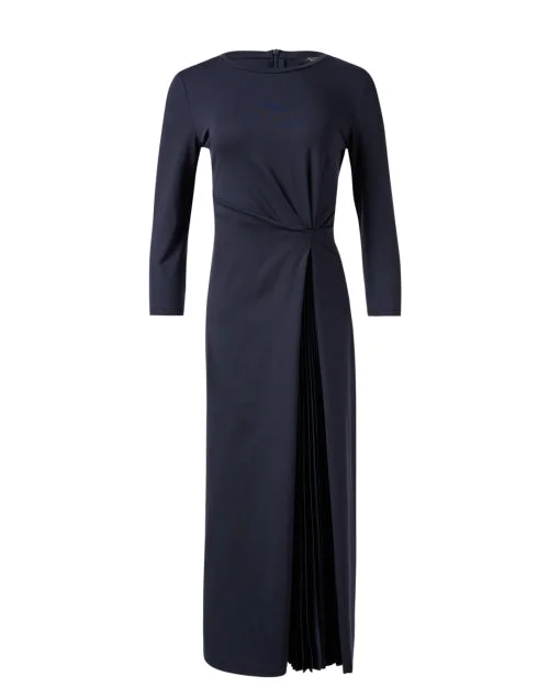 Score Big Savings Today!Gessy Navy Ruched Dress
