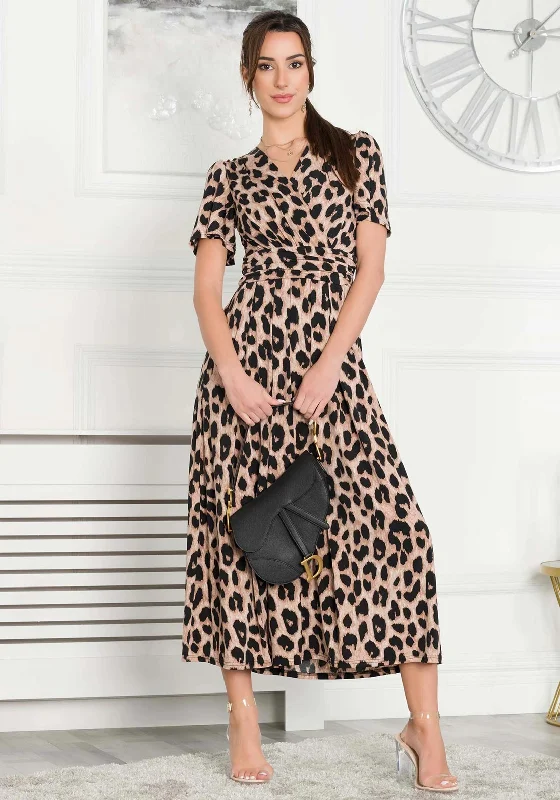Hurry! While Supplies Last!Jolie Moi Quaya A Line Maxi Dress, Leopard
