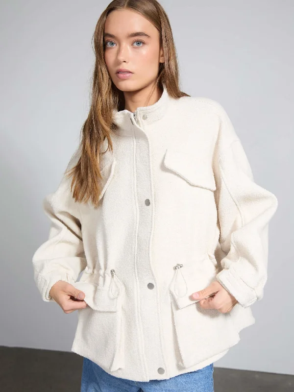 The Best Sale of the Year!KAIA BOUCLE JACKET - CREME